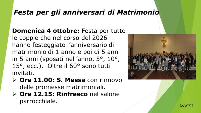 IMG-20260922-WA0001 Avvisi 39ª Settimana 2026 - Feste e Corsi per tutti