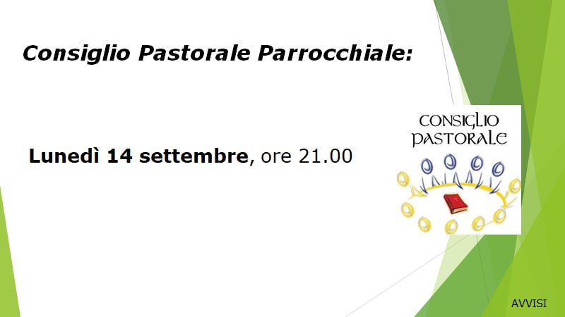 avvisi-2026-38-1 Avvisi 38ª Settimana 2026 - Consiglio pastorale, Corsi di musica, ginnastica e tombolo
